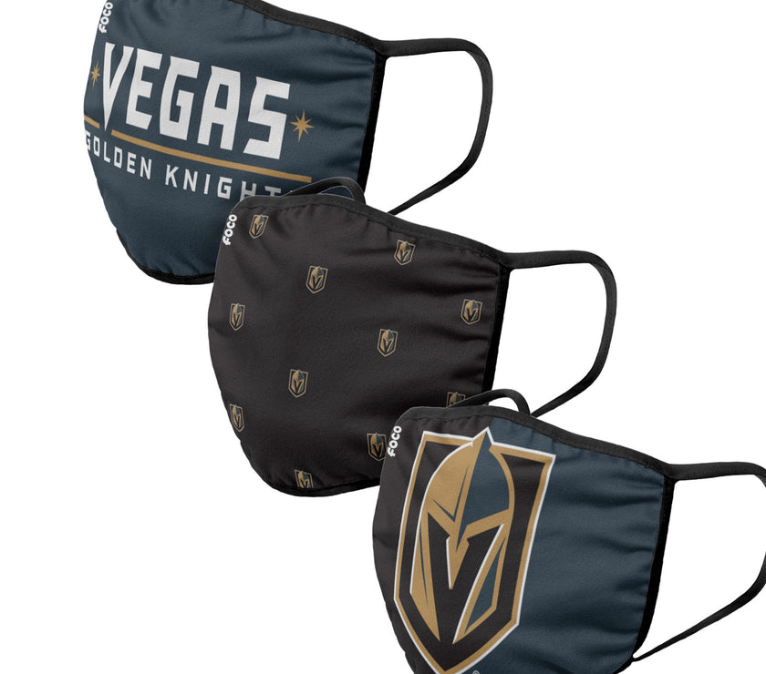 Unisex Vegas Golden Knights NHL 3-pack Reusable Face Covers
