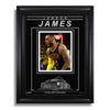 LeBron James Cleveland Cavaliers Engraved Framed Photo - Closeup