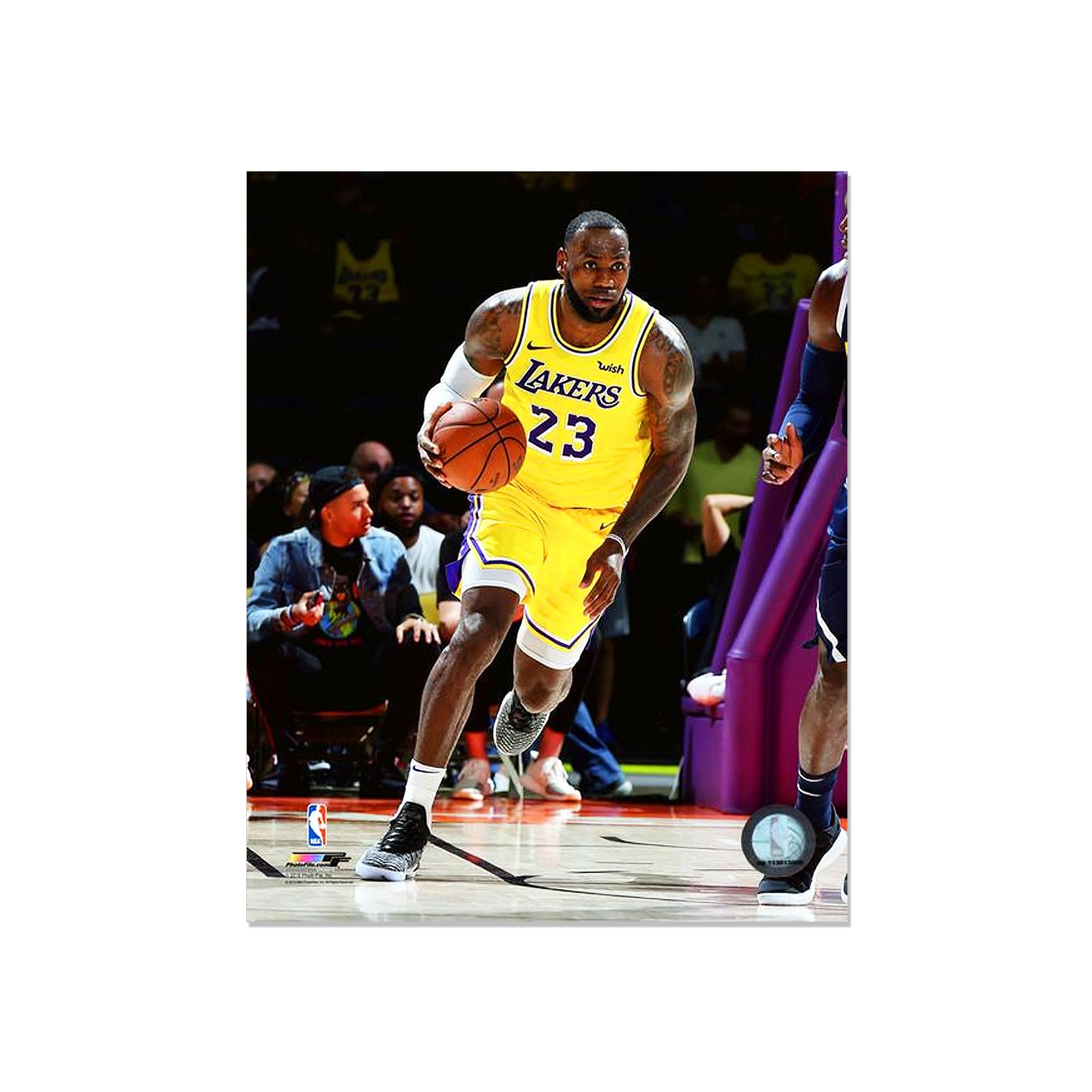 LeBron James Los Angeles Lakers Engraved Framed Photo - Action