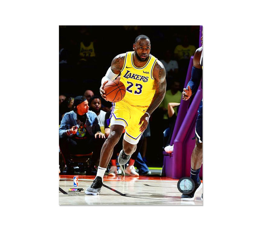 LeBron James Los Angeles Lakers Engraved Framed Photo - Action