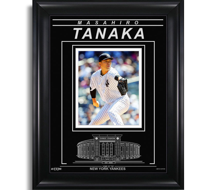 Masahiro Tanaka New York Yankees Engraved Framed Photo - Focus - Heritage Hockey™