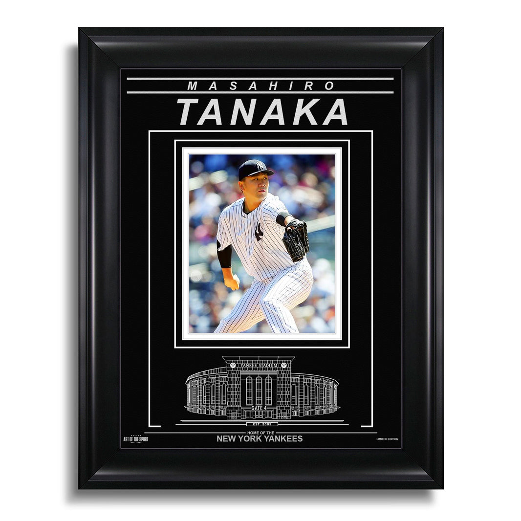 Masahiro Tanaka New York Yankees Engraved Framed Photo - Focus - Heritage Hockey™