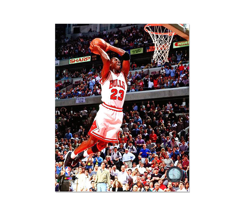 Michael Jordan Chicago Bulls Engraved Framed Photo - Action Dunk
