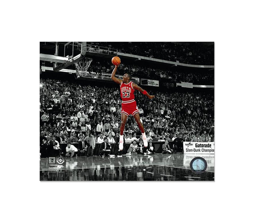 Michael Jordan Chicago Bulls Engraved Framed Photo - Dunk Spotlight