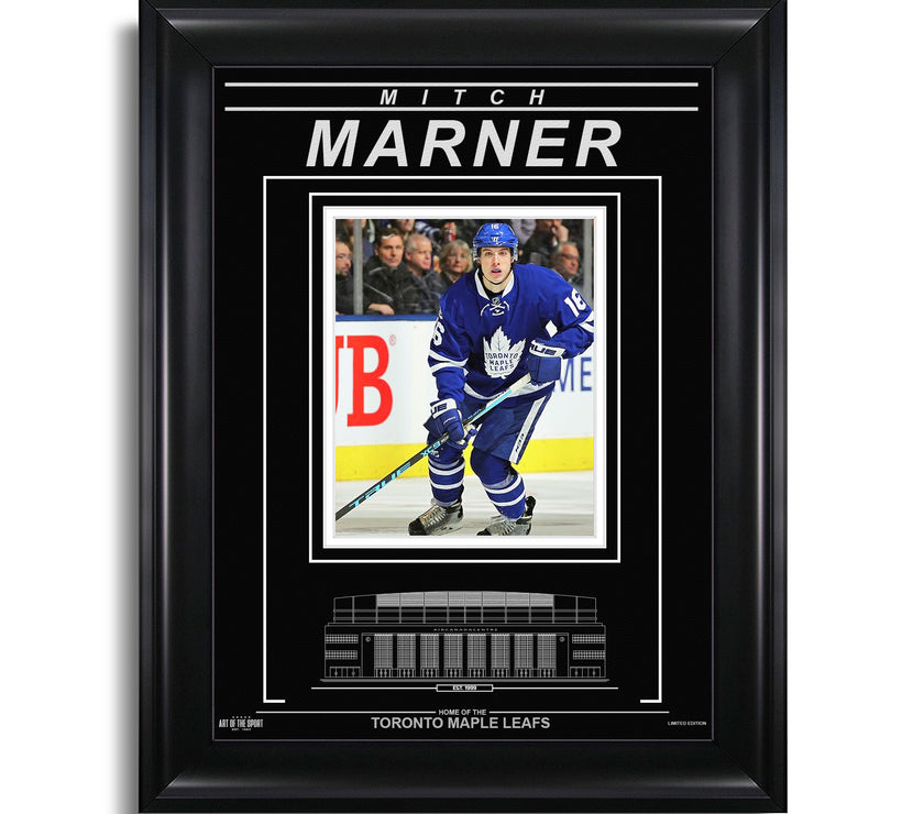 Mitch Marner Toronto Maple Leafs Engraved Framed Photo - Action Forward - Heritage Hockey™