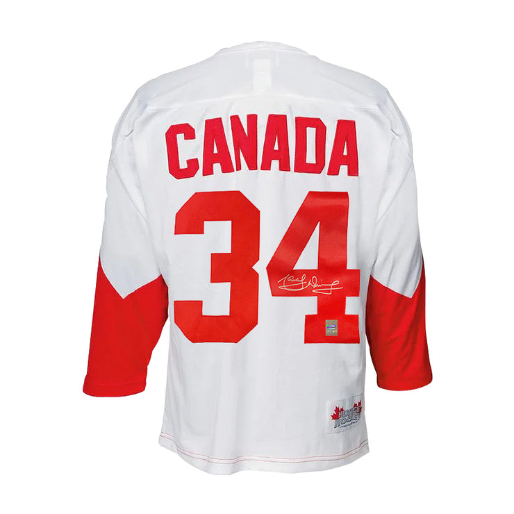 Marcel Dionne Signed Team Canada 1972 Summit Series Away White Jersey