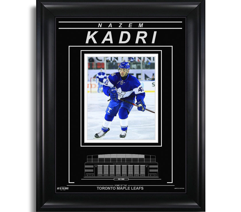 Nazem Kadri Toronto Maple Leafs Engraved Framed Photo - Centennial Classic - Heritage Hockey™