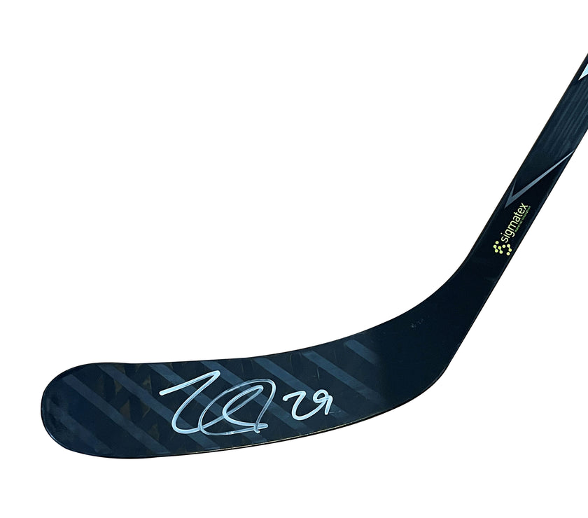 Nathan MacKinnon Signed Colorado Avalanche 2017/18 Game Issued CCM Hockey Stick