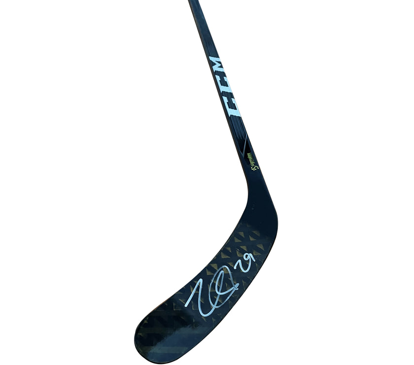 Nathan MacKinnon Signed Colorado Avalanche 2017/18 Game Issued CCM Hockey Stick