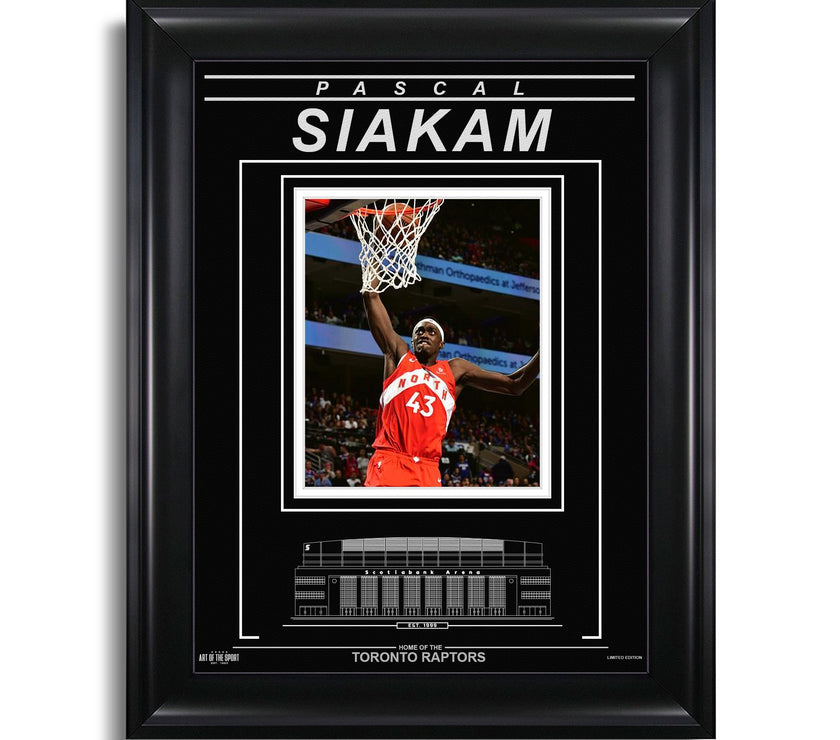 Pascal Siakam Toronto Raptors Engraved Framed Photo - Dunk