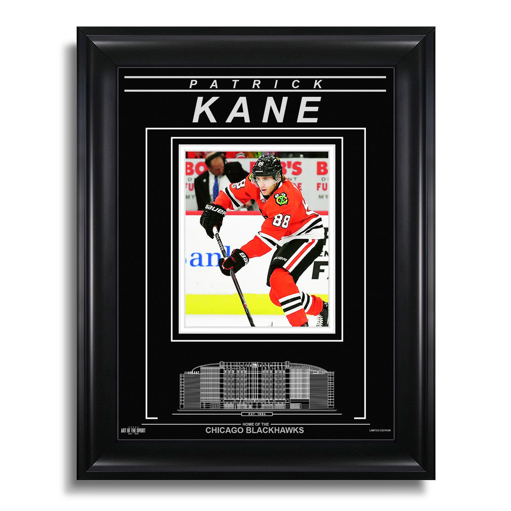Patrick Kane Chicago Blackhawks Engraved Framed Photo - Focus - Heritage Hockey™