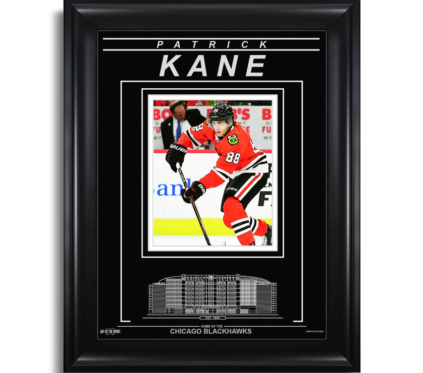 Patrick Kane Chicago Blackhawks Engraved Framed Photo - Focus - Heritage Hockey™