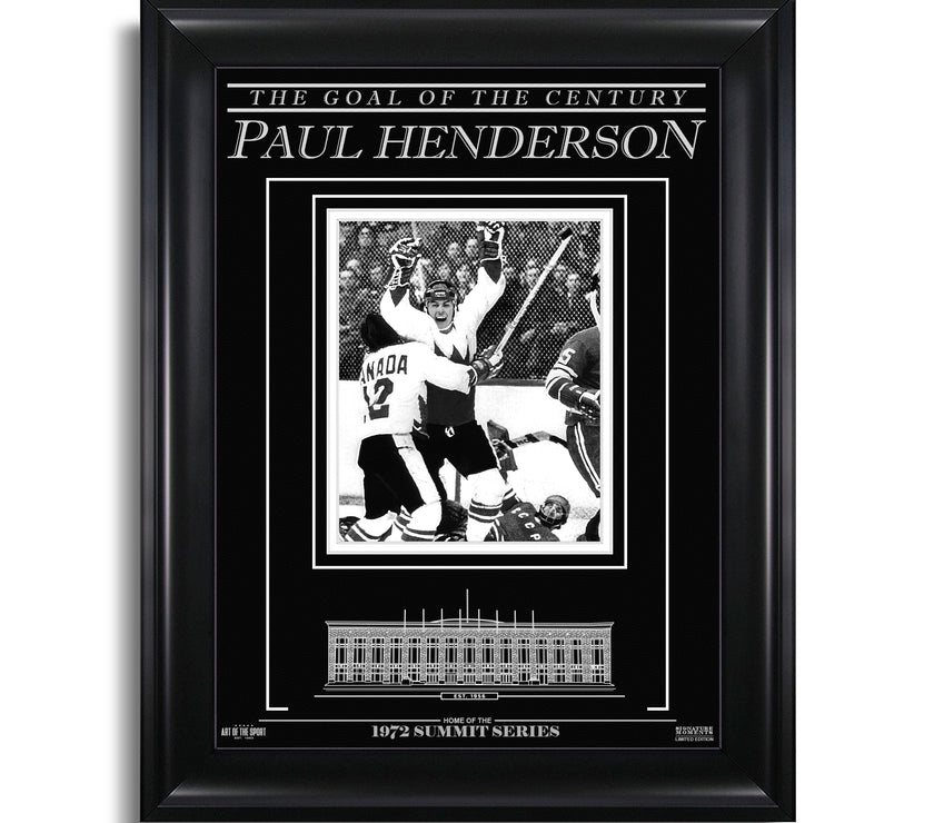 Paul Henderson Team Canada 1972 Engraved Framed Photo - The Goal of the Century - Heritage Hockey™