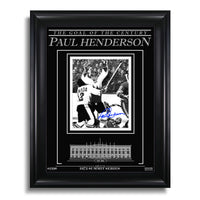 Paul Henderson Team Canada 1972 Engraved Framed Signed Photo - The Goal of the Century - Heritage Hockey™