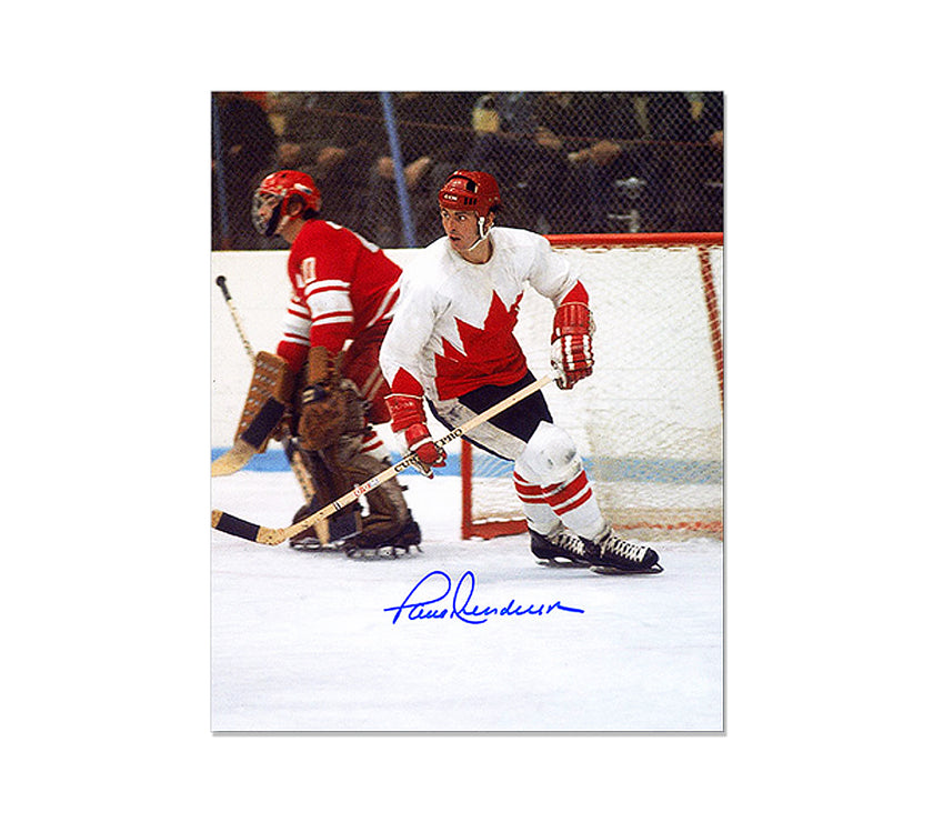 Paul Henderson Team Canada 1972 Engraved Framed Signed Photo - Focus - Heritage Hockey™