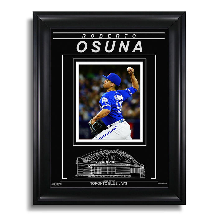 Roberto Osuna Toronto Blue Jays Engraved Framed Photo - Action Pitch - Heritage Hockey™