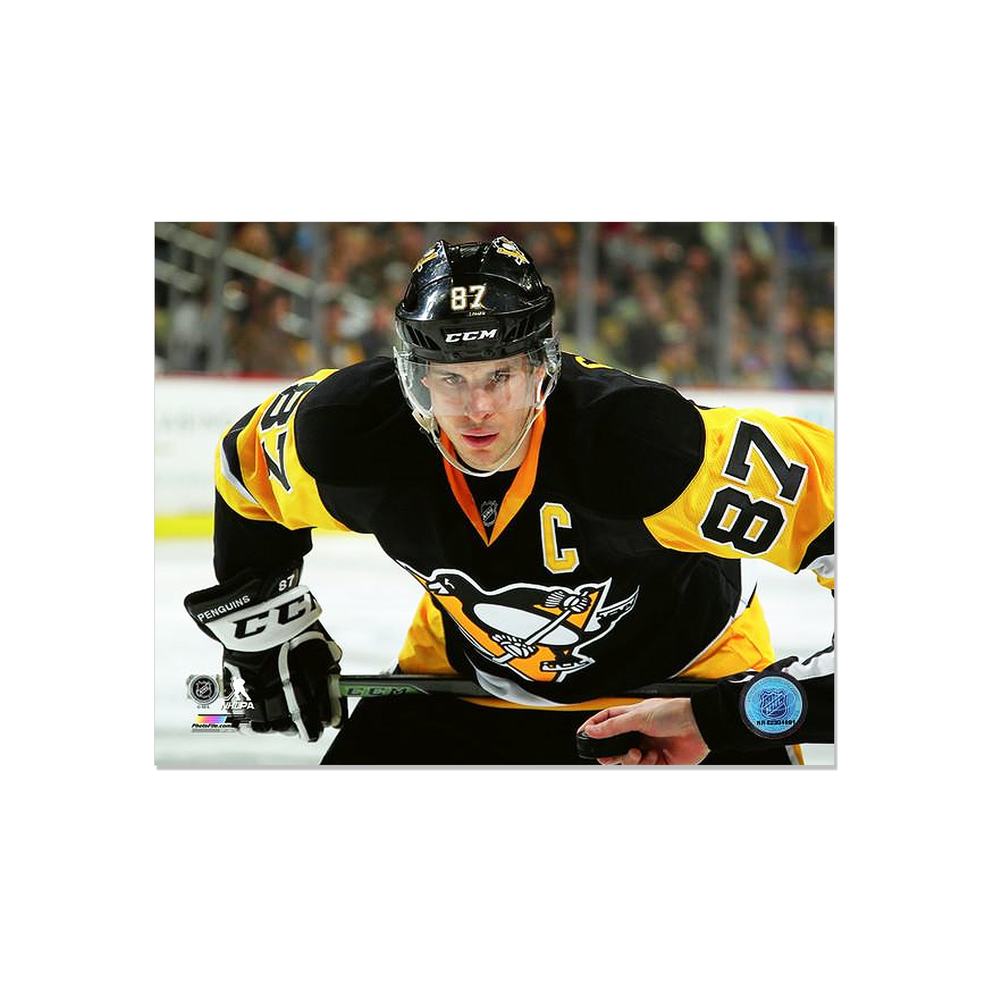 Sidney Crosby Pittsburgh Penguins Engraved Framed Photo - Closeup - Heritage Hockey™