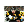 Photo encadrée gravée des Penguins de Pittsburgh de Sidney Crosby - Gros plan
