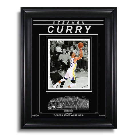 Stephen Curry Golden State Warriors Engraved Framed Photo - Action Spotlight