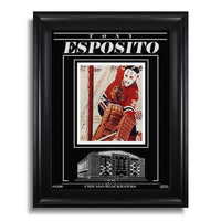 Tony Esposito Chicago Blackhawks Engraved Framed Photo - Action - Heritage Hockey™