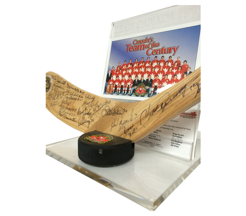 Team Canada 1972 Multi-Signed Stick Blade - 27 Signatures