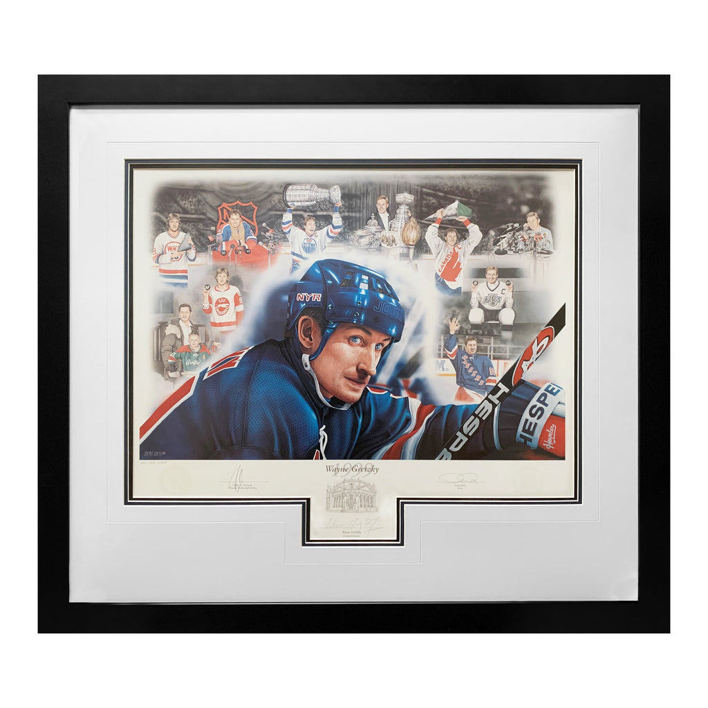 Wayne Gretzky Autographed Limited Edition 1999 HHOF Induction Print