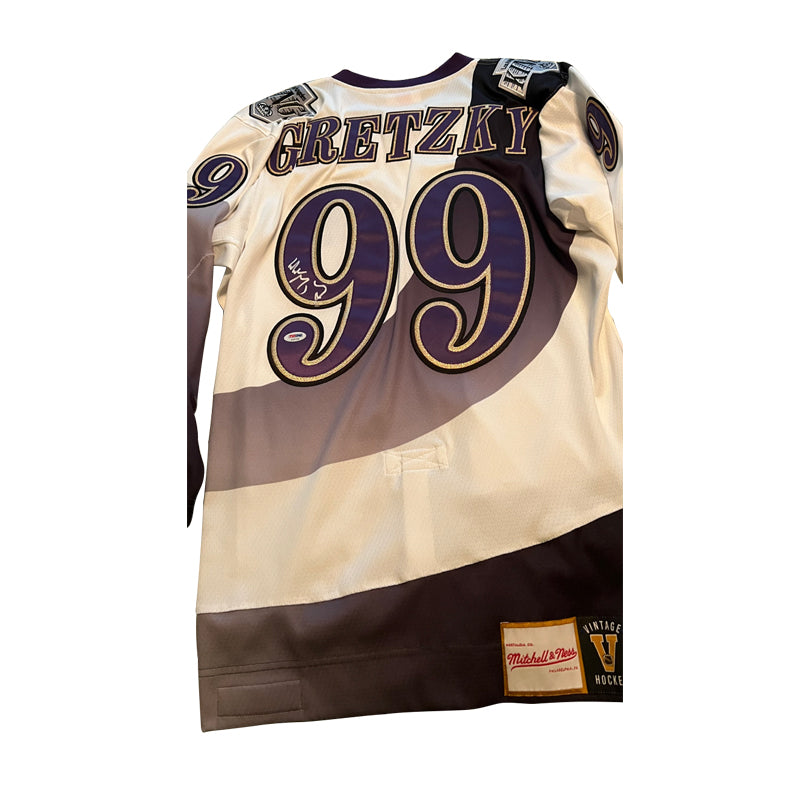 Wayne Gretzky signed Los Angeles Kings 1995/6 Mitchell & Ness Burger King jersey