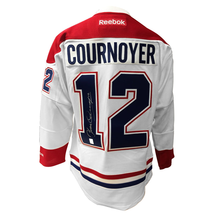 Yvan Cournoyer Signed Montreal Canadiens Jersey - Heritage Hockey™