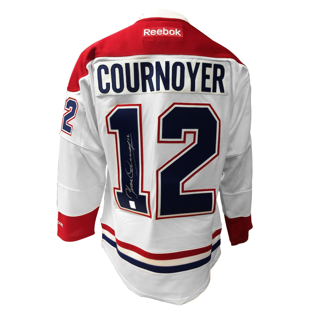 Yvan Cournoyer Signed Montreal Canadiens Away Jersey