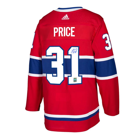 Carey Price a signé le maillot Pro Adidas des Canadiens de Montréal