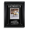 Mario Lemieux Signed Pittsburgh Penguins Engraved Framed 8x10 Photo