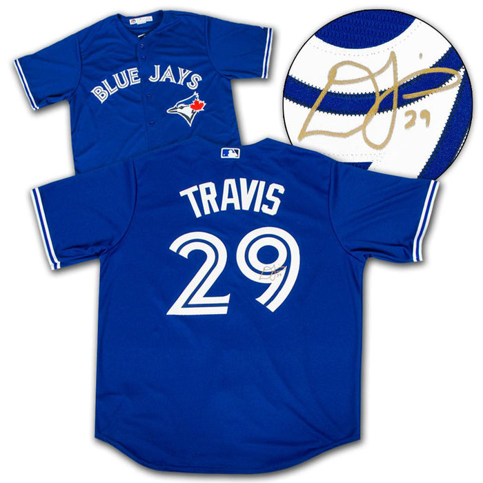 Camiseta firmada por Devon Travis de los Toronto Blue Jays