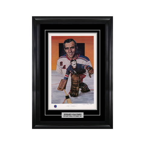 Ed Giacomin Signed New York Rangers Limited Edition Print