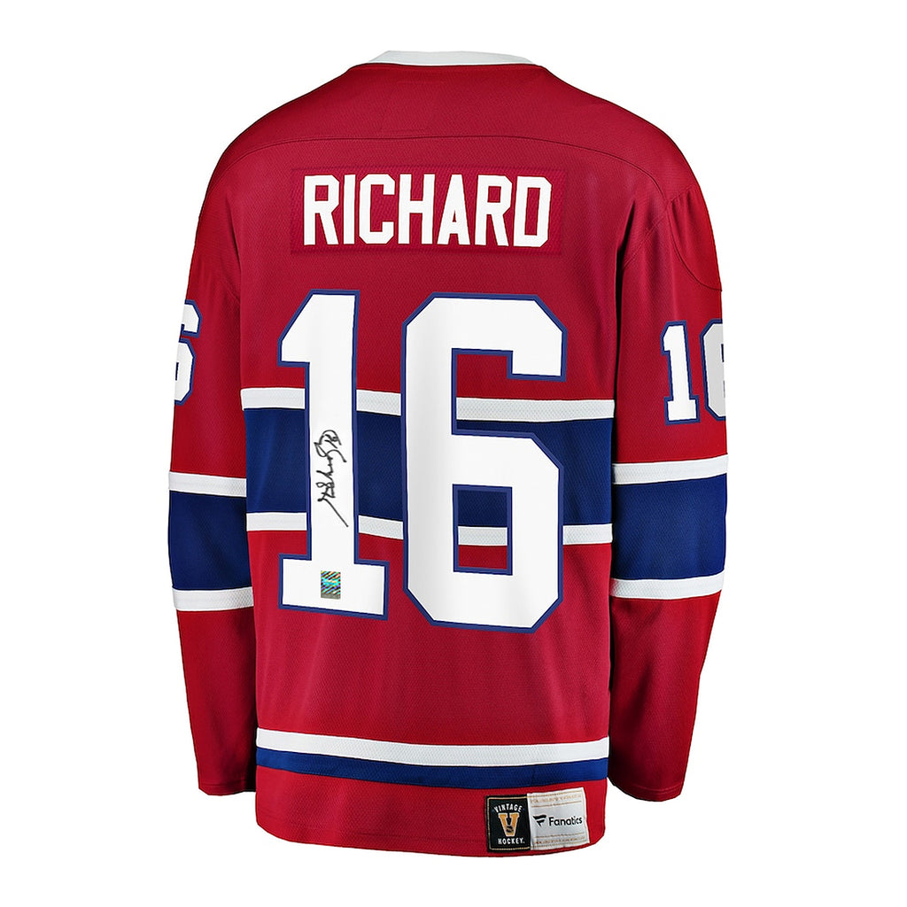 Henri Richard a signé un maillot vintage des Canadiens de Montréal