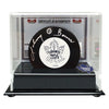 Johnny Bower Signed Toronto Maple Leafs Puck with Display Case