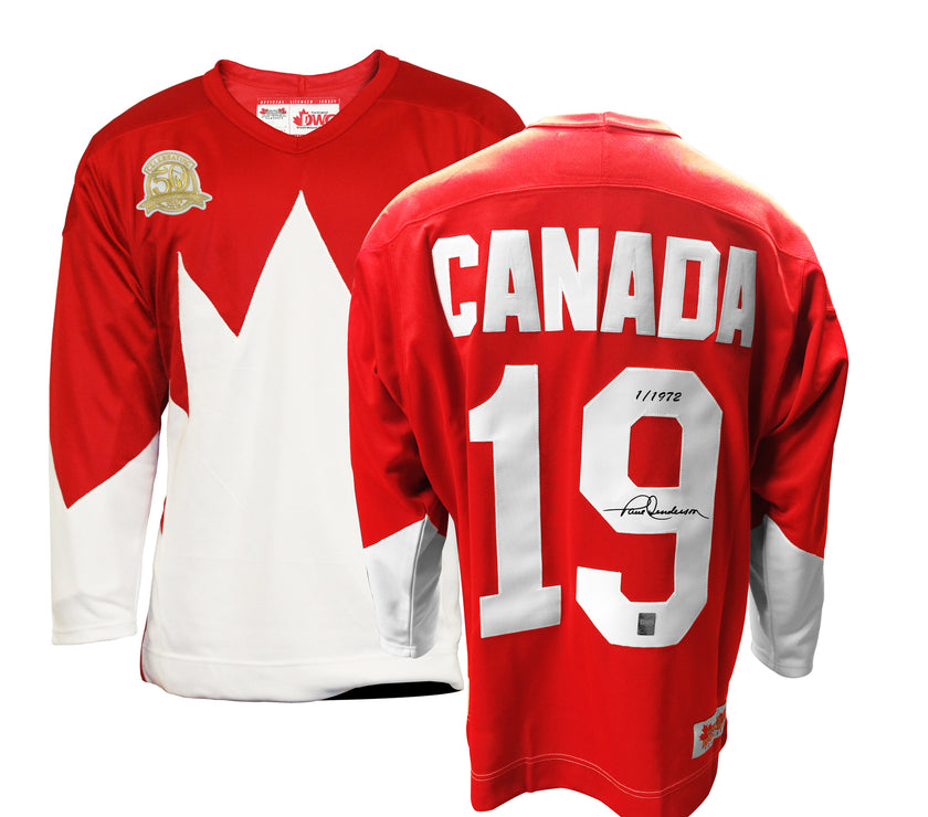 50th Anniversary Paul Henderson Signed Limited Edition Team Canada 1972 Summit Series Home Red Jersey