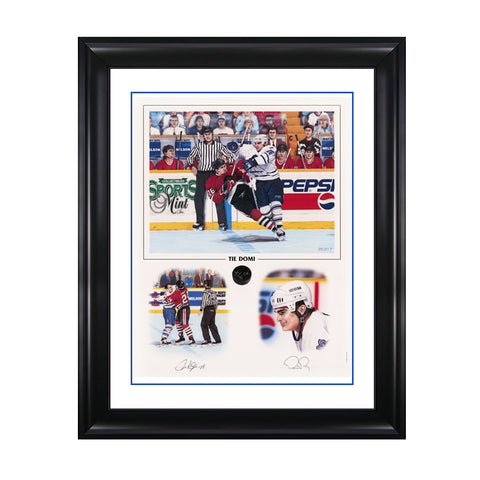 Tie Domi – Impression signée en édition limitée des Maple Leafs de Toronto