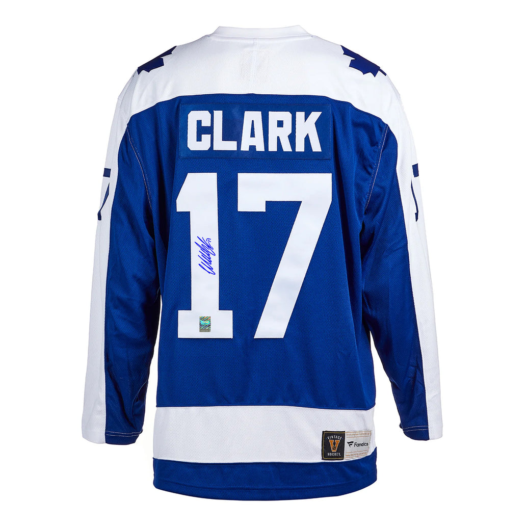 Wendel Clark Signed Toronto Maple Leafs Fanatics Vintage Blue Jersey